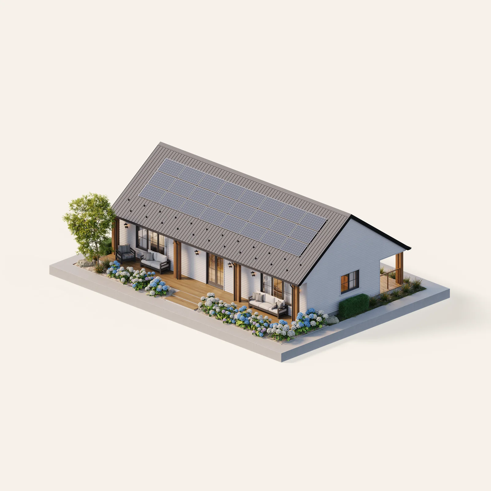 Finished houses